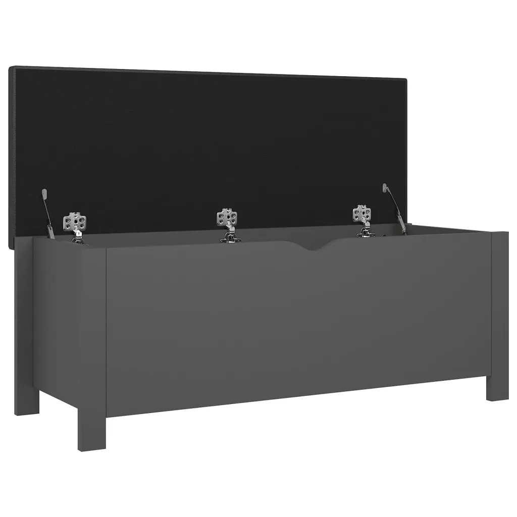 Scatola portaoggetti con Cuscino Grigia 105x40x45 cm 3279328