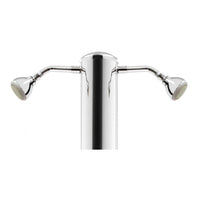 Doccia da Giardino Doppia 2 Rubinetti e Lavapiedi ATI Docce MUL-2R Inox Anodizzato