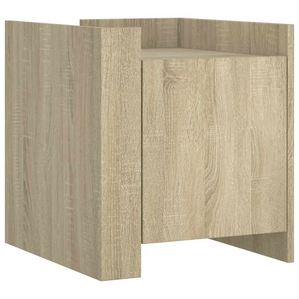 Comodino | Armadio da Notte | Mobiletto da notte Rovere Sonoma 45x50x50 cm in Legno Multistrato