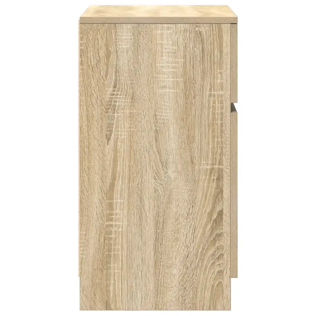 Comodino Rovere Sonoma 39x35x65 cm in Legno Multistrato 861323
