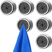 Sostegno per asciugamani magnetico senza foratura - appoggiate asciugamani adesivi per la cucina - maniglie per asciugamani da cucina a forma rotonda - supporto per asciugamani per la doccia - Sostegno per asciugamani magnetico