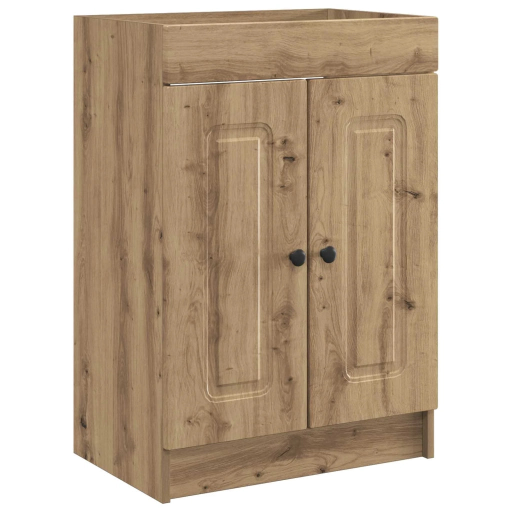 Mobiletto da bagno sotto il lavello Rovere Artigianale 890023