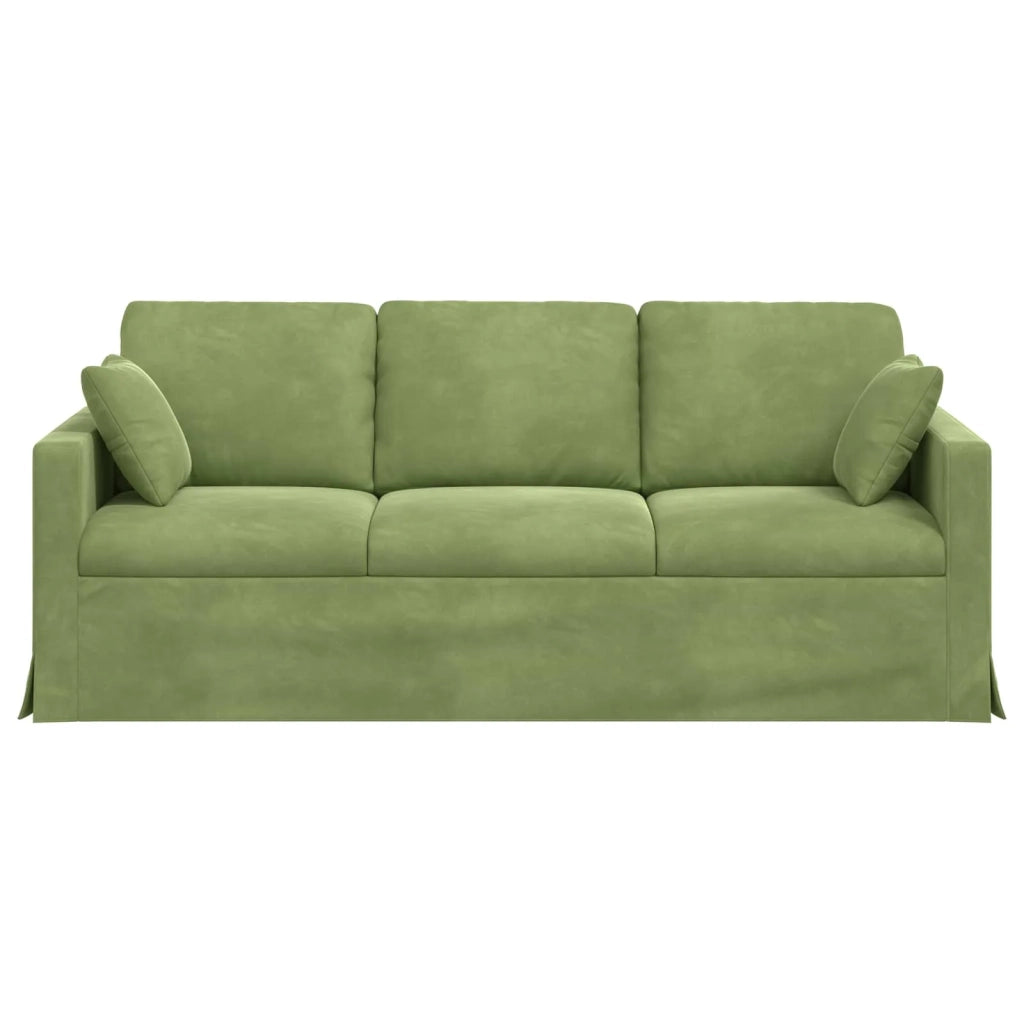 Divano Verde chiaro 198 x 78 x 80 cm Velluto