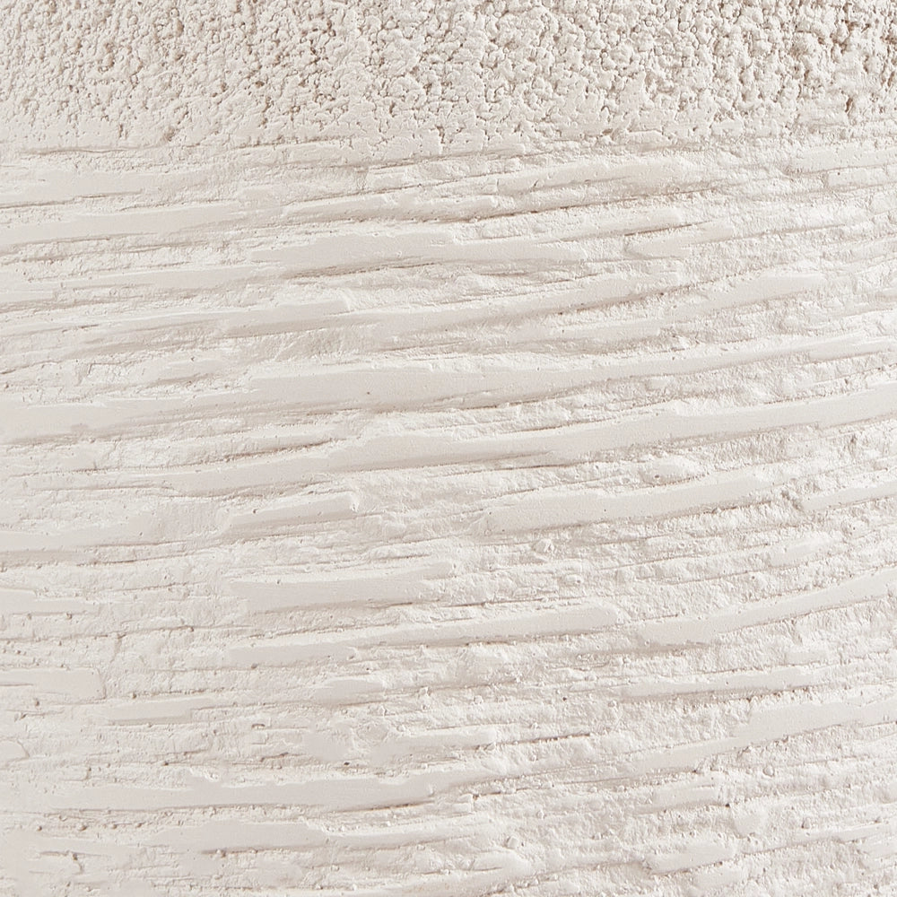 Vaso per piante in argilla beige 26 x 26 x 25 cm per interni ed esterni resistente alle intemperie