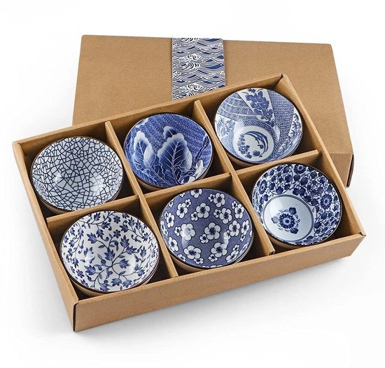 Set di Porcellana per Muesli/Minestra/Dolce - 6 pezzi - Adatto per Riso - Sostenibile e Stile - Servizio