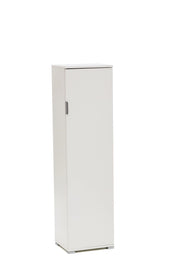 1207BIA Portascope, 3 piani rimovibili, Legno, Bianco, L.45.P.38 H.151 cm art.1207BIA
