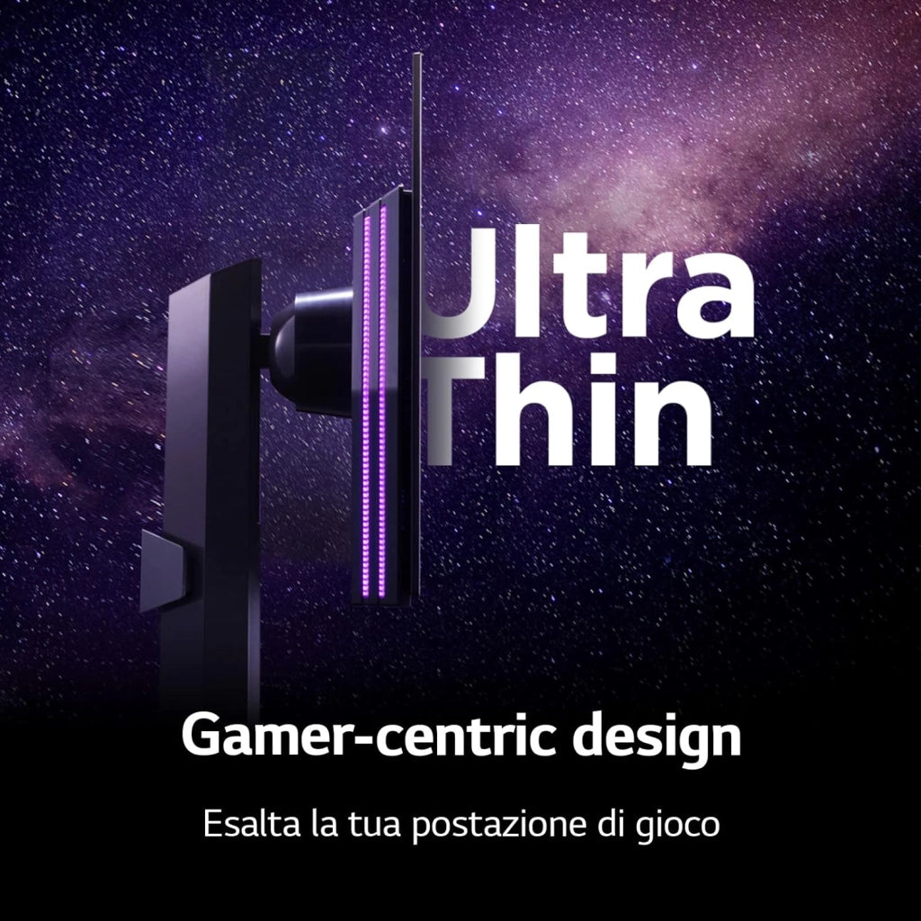 27GR95QE UltraGear Gaming Monitor 27" QHD OLED HDR True Black, 2560x1440, 0.03ms, G-Sync Compatible, AMD FreeSync Premium 240Hz, HDMI 2.1 VRR (HDCP 2.3), Display Port 1.4, Flicker Safe, Nero