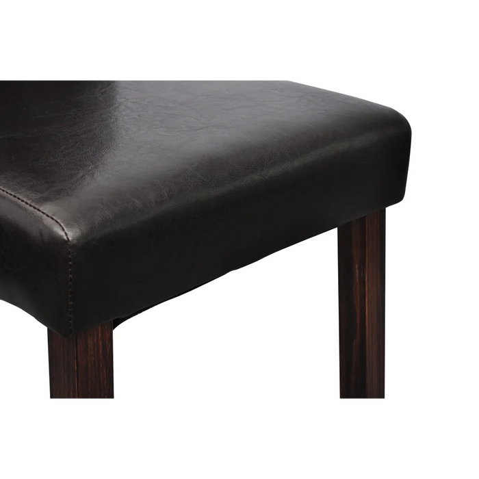 Sedie da Pranzo 6 pz Nere in Similpelle 160318