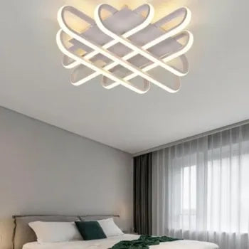 plafoniera da soffitto lampadario intrecciato stile ultra moderno a led 58w ip20 luce fredda 6500k
