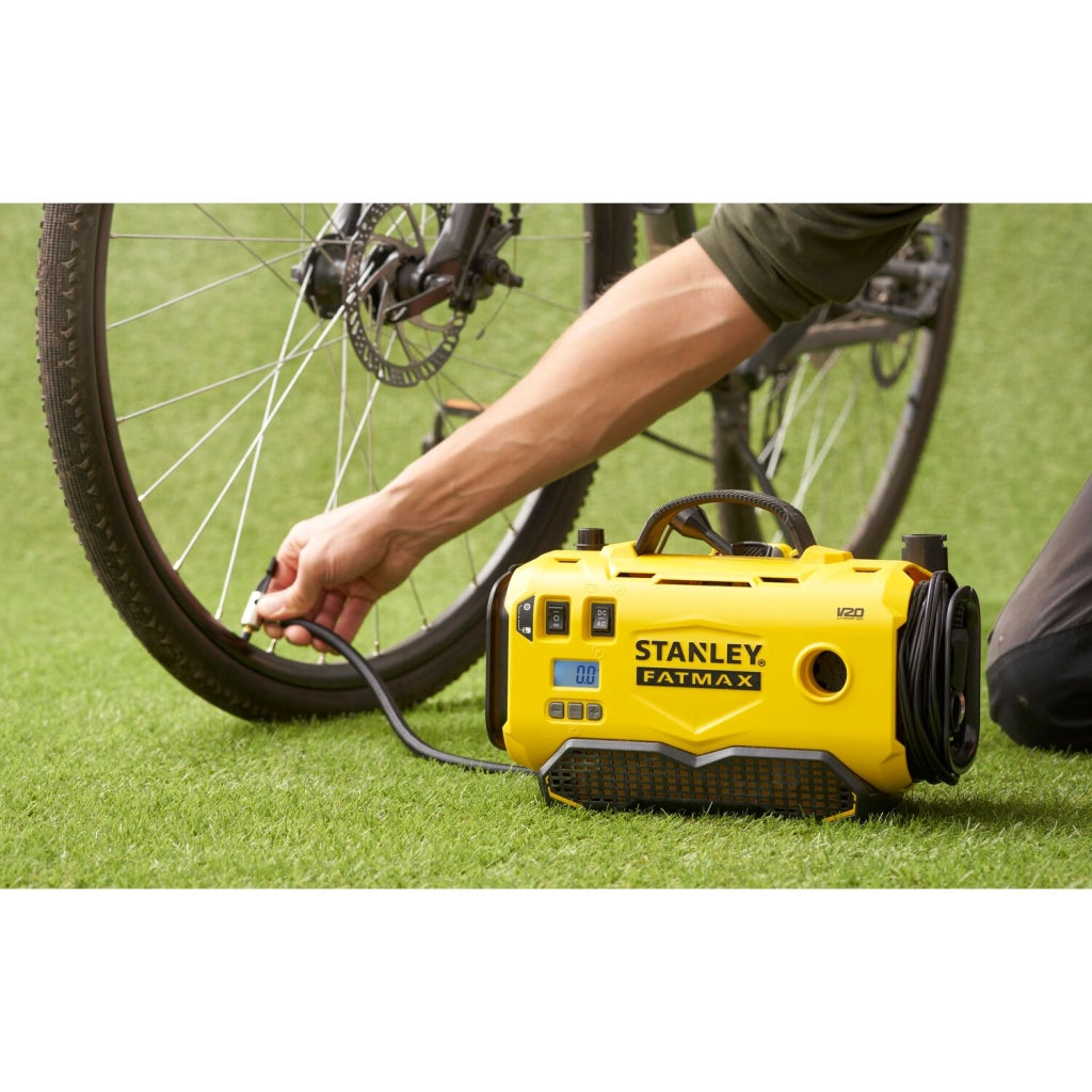 Compressore Portatile Stanley FATMAX V20 SFMCE520B-QW 18V 11 Bar Digitale