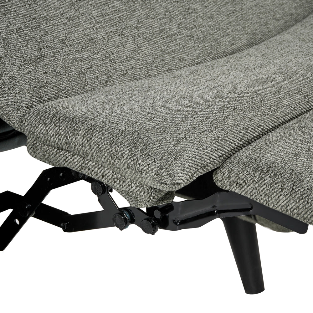 Poltrona Reclinabile Retrò con Schienale Regolabile in Tessuto verde chiaro stile Design Retrò