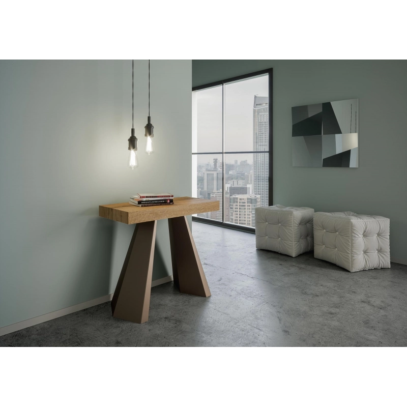 Consolle allungabile 90x40/300 cm Diamante Premium telaio Orso - Quercia Natura