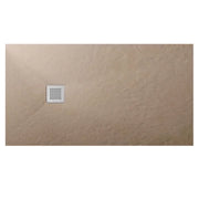 PIATTO DOCCIA RETTANGOLARE IN MARMORESINA SABBIA MODELLO STONE FREE H2,8 - CM 70X100  - BAR