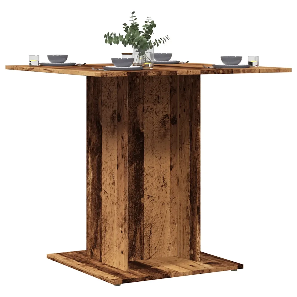Tavolo da Pranzo | Tavolo da cucina Legno Antico 80x80x75 cm in Legno Multistrato