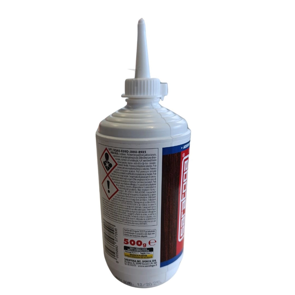 SARATOGA WD4 Adesivo poliuretanico per legno e esterni resistente all'acqua D4