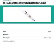 Fissaggio Rapido per Spiedini - Componente di Ricambio - Supporto Sedile per Bicicletta - Leggero - Altezza Regolabile - Inclusi Cuscini - Garanzia 180 Giorni - Chiave per Bicicletta