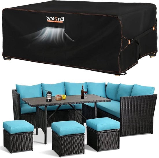 Copertura per mobili da giardino - impermeabile - 1 pezzo - tessuto Oxford 420D - 242 x 182 x 100 cm