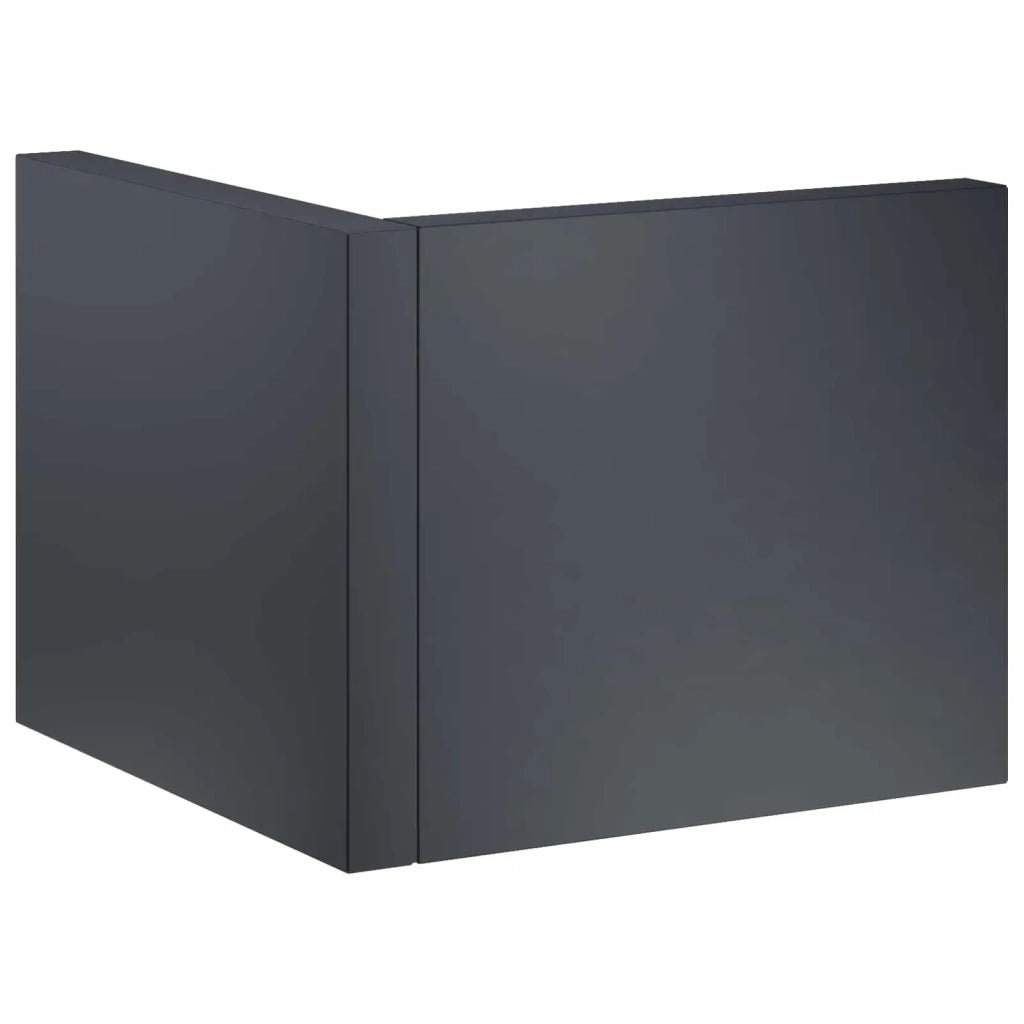 Muro di contenimento 2 pz 50 x 50 x 40 cm Acciaio Antracite 8015218
