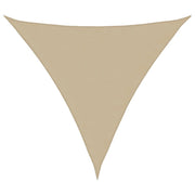 Parasole a Vela Oxford Triangolare 5x5x5 m Beige