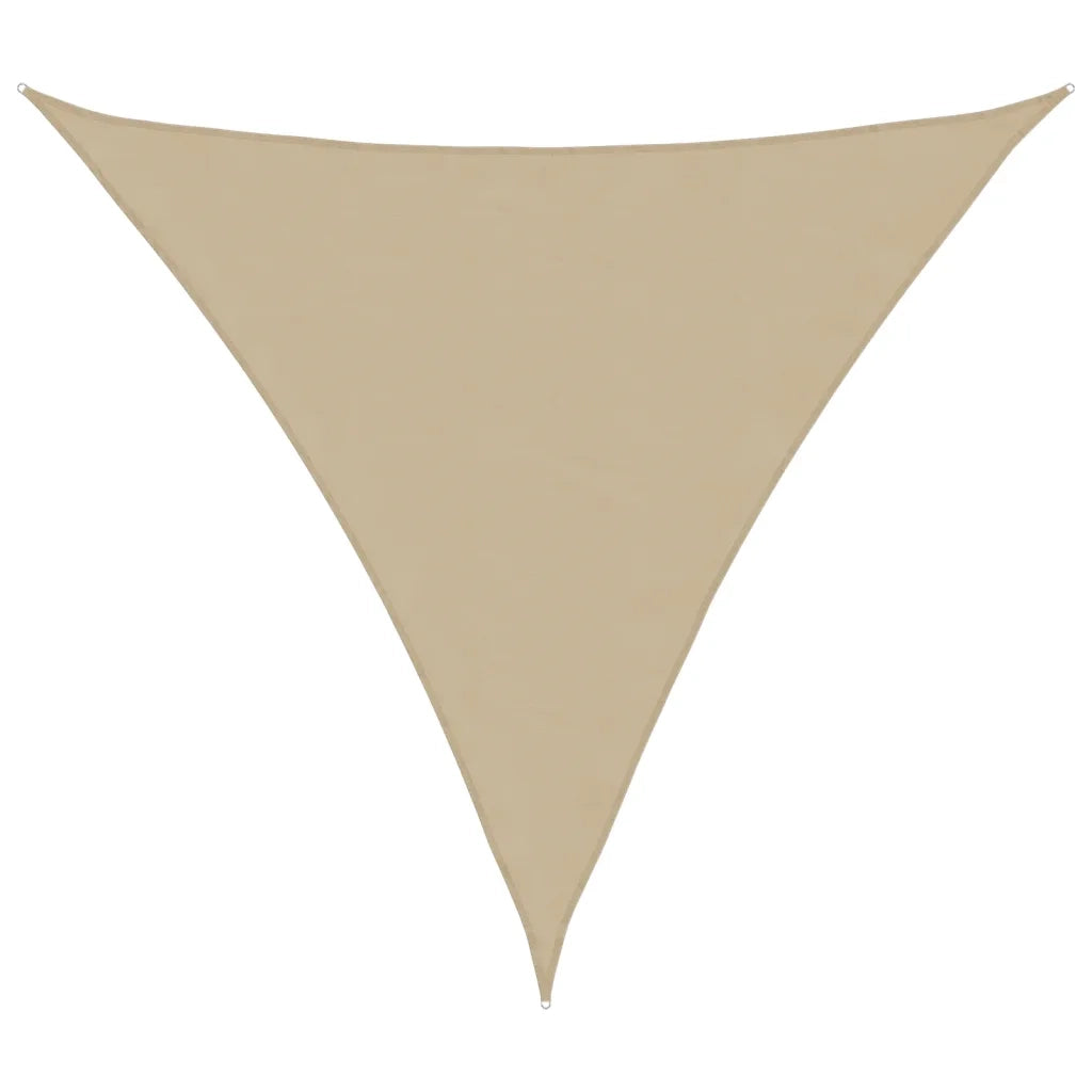 Parasole a Vela Oxford Triangolare 5x5x5 m Beige