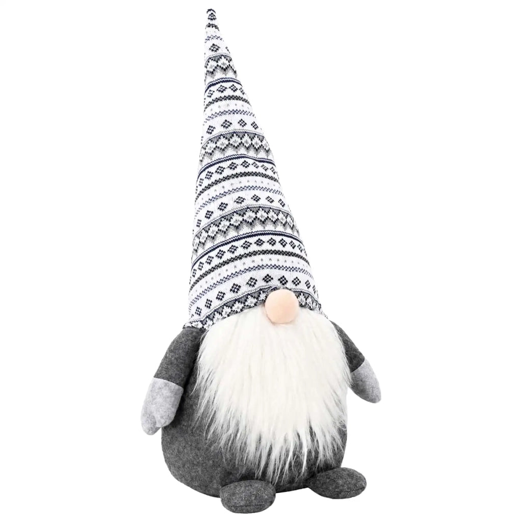 Gnomo di Natale Grigio 45 cm Poliestere 42050776