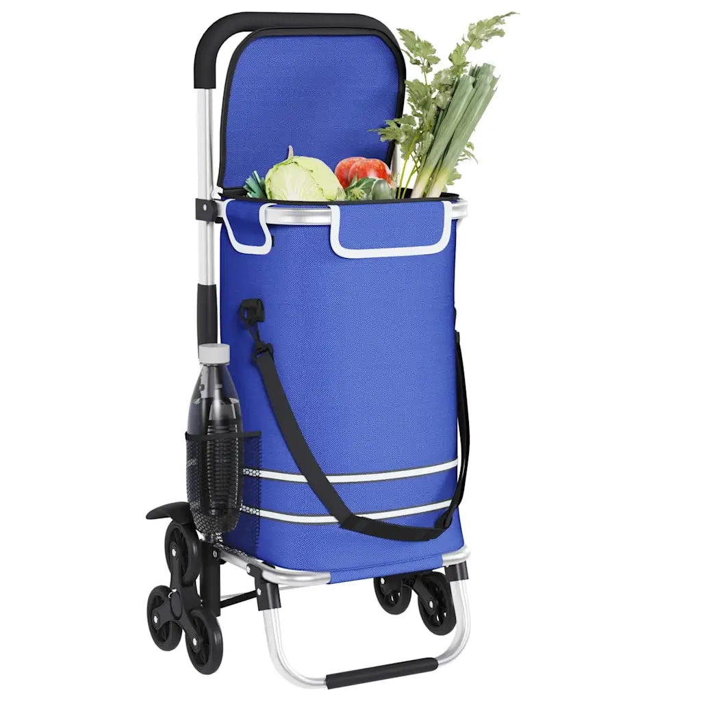Carrello della spesa Blu 47 x 39 x 100,5 cm Tessuto Oxford 42002339