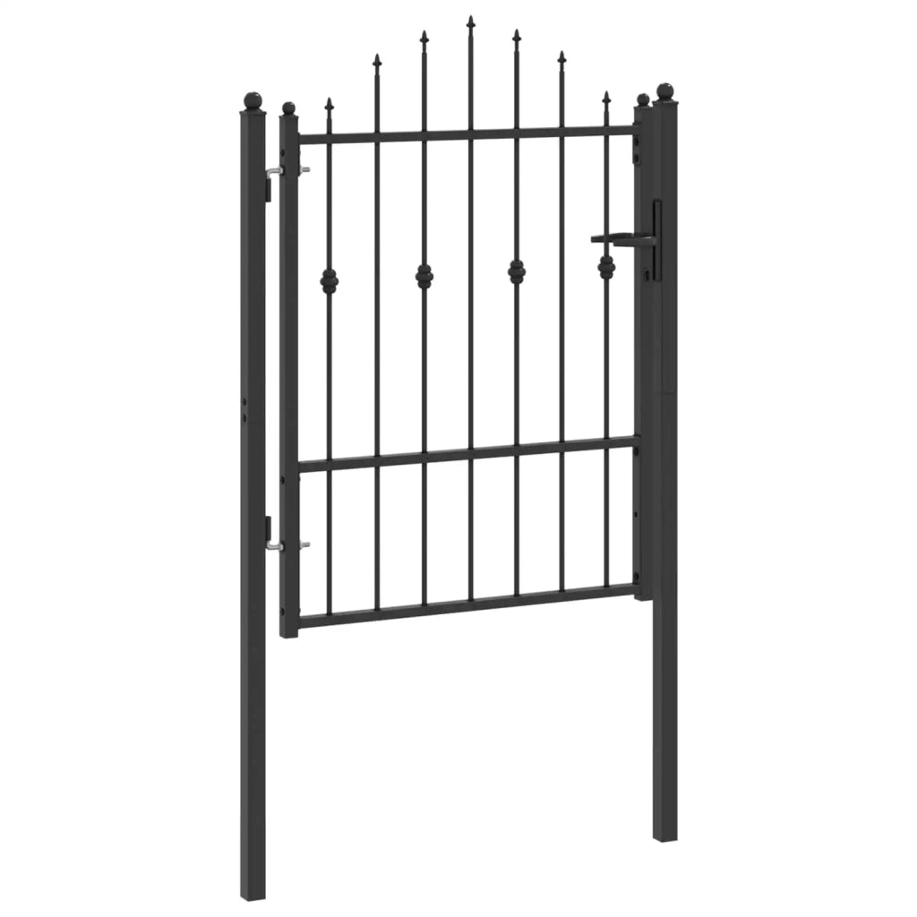 Cancello per recinzione HORST 100 x 125 cm Metallo Nero 42034050