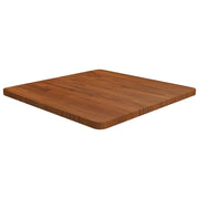 Piano Tavolo Quadrato Marrone Scuro 60x60x2,5cm Rovere Trattato cod mxl 74660