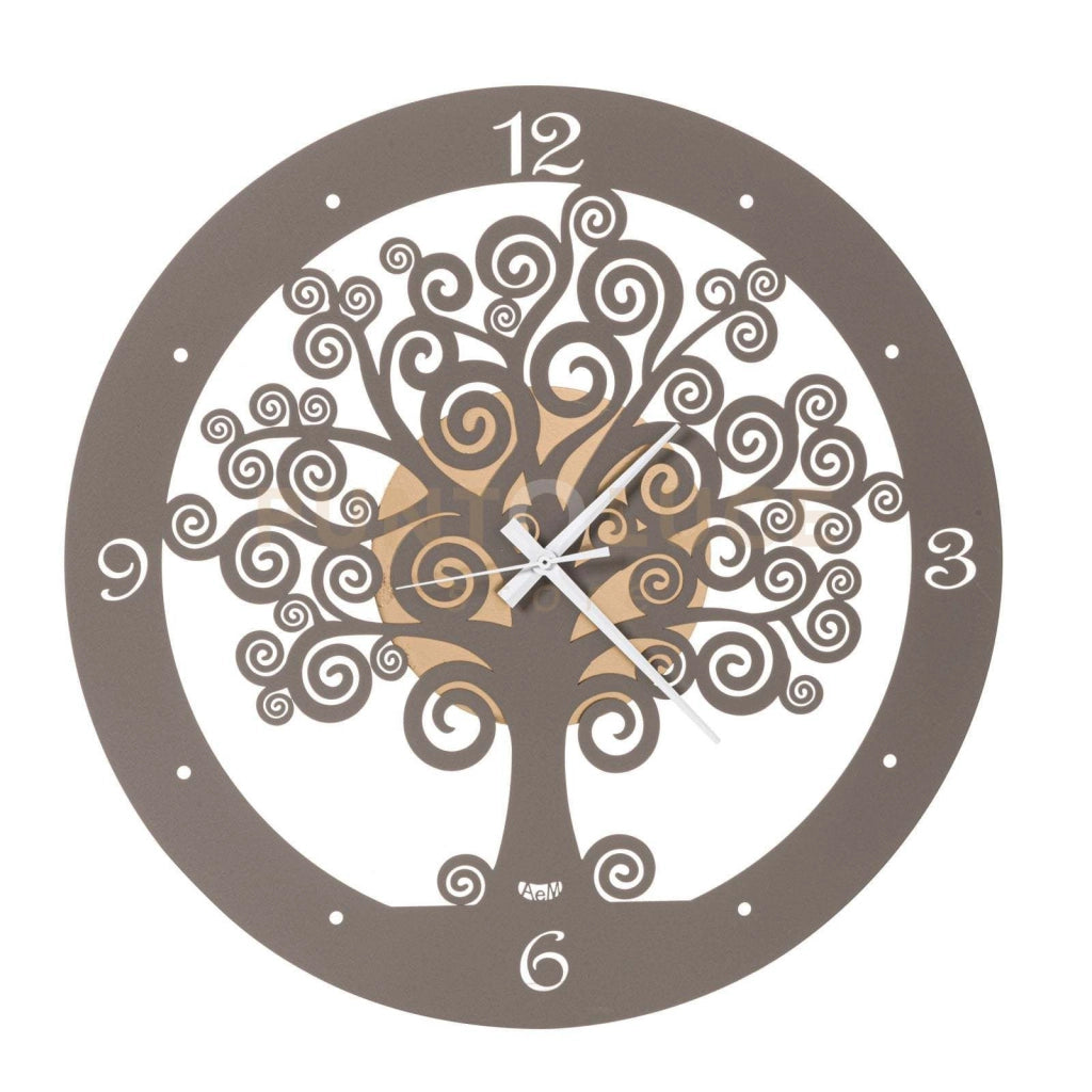 orologio portafortuna grande albero della vita Oro e fango in Ferro Diametro55cm