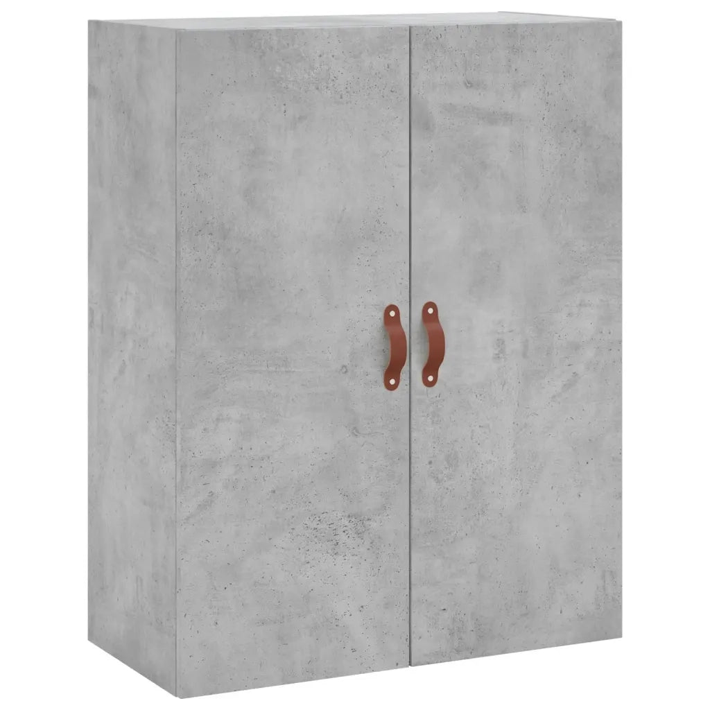 Credenza Grigio Cemento 69,5x34x180 cm in Legno Multistrato 3195823