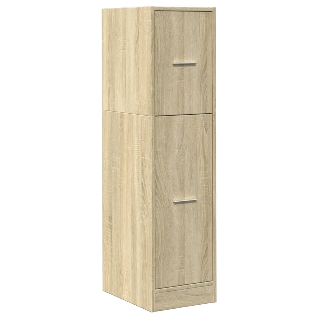 Mobiletto da farmacia multifunzionale contenitore 30 x 41 x 118 cm stile classico legno di rovere Sonoma ingegnerizzato 02_0050612