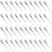 Spille per capelli in acciaio inossidabile 40 pezzi - Clip per capelli a forma di anatra - Clip per capelli metallici - Duratura - Design elegante - Fermacapelli per capelli