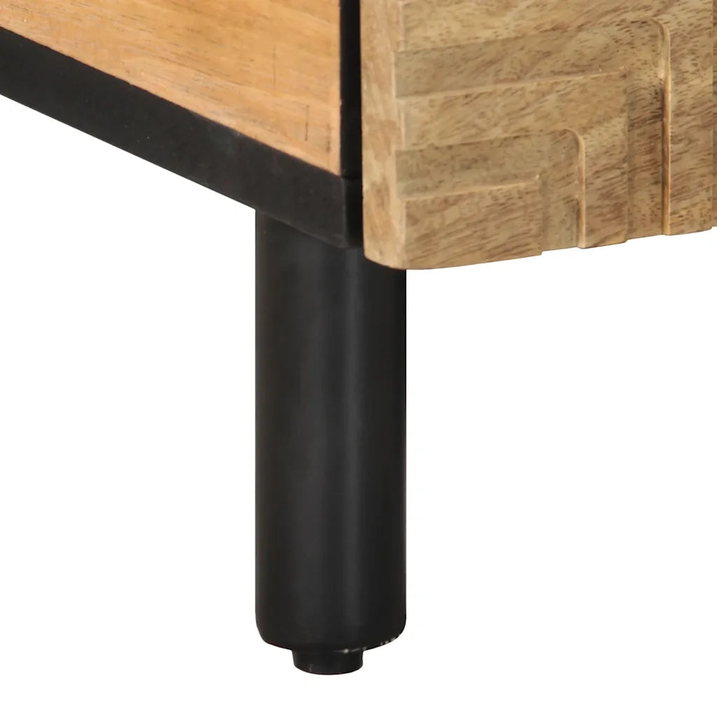 vidaXL Tavolino da Salotto Marrone 80x54x40 cm Legno Massello di Mango