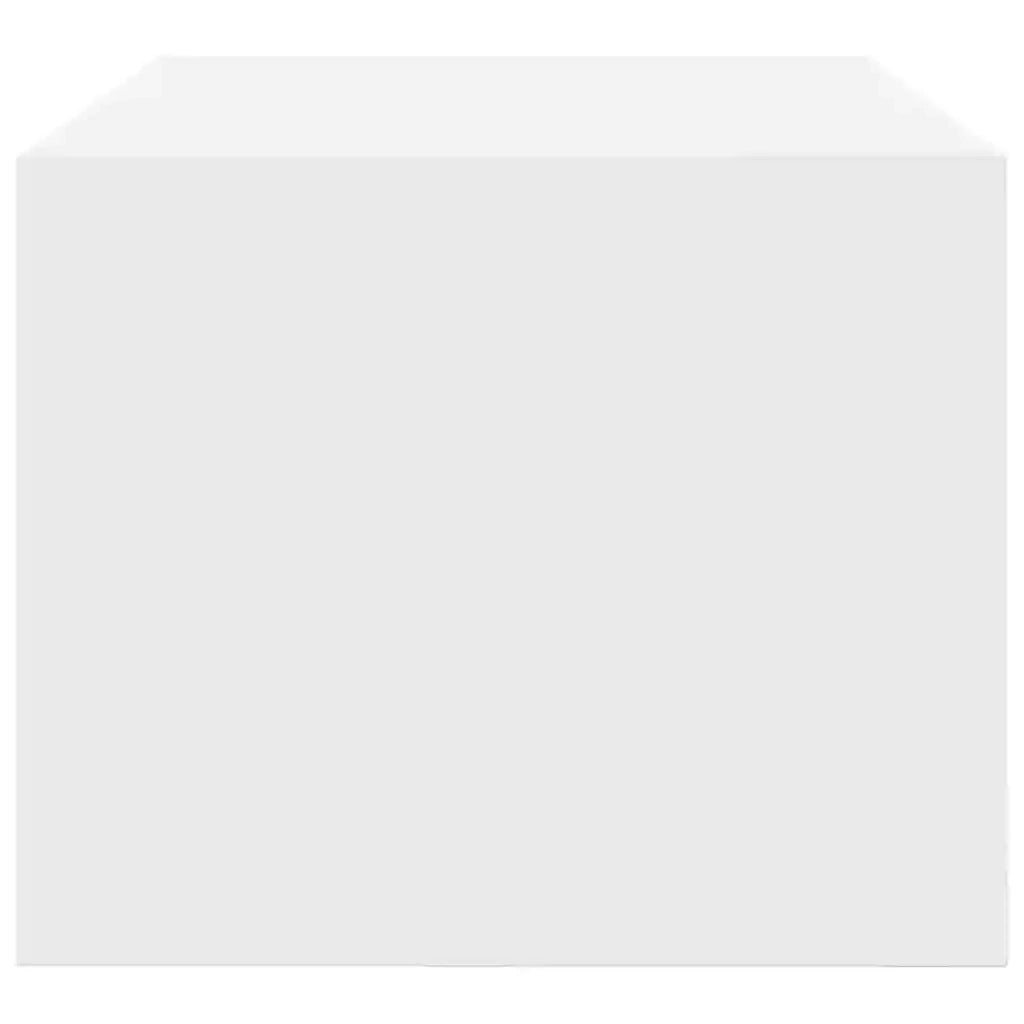 Set di 2 eleganti mobili porta TV a parete con vano contenitore 60 x 31 x 25,5 cm in legno composito bianco 02_0051627