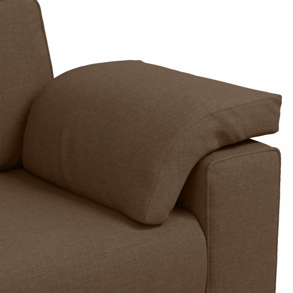Divano 2 pcs Marrone 219 x 80 x 82 cm Tessuto 3324744