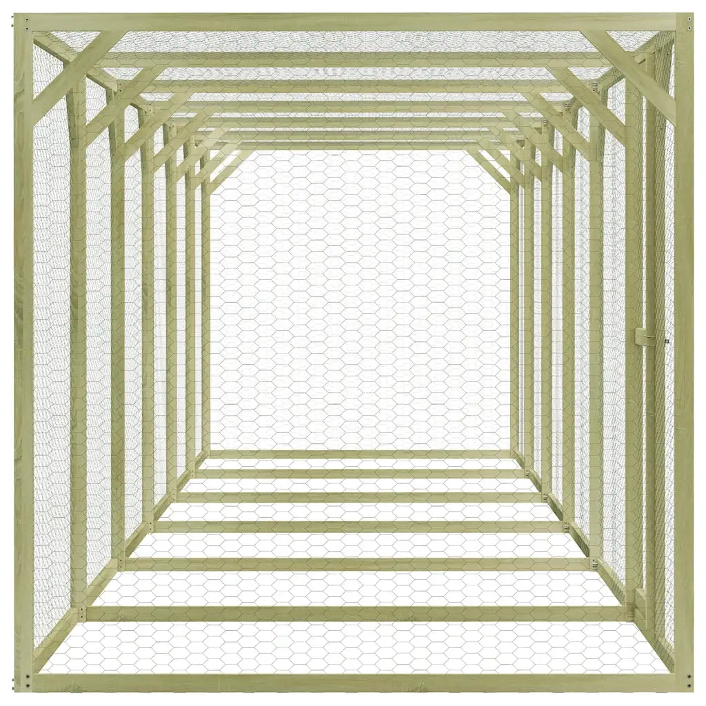 Pollaio 1,5x9x1,5 m in Legno di Pino Impregnato cod mxl 51583