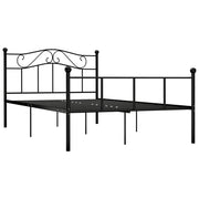 Giroletto-Struttura Letto Nero in Metallo 120x200 cm 666474