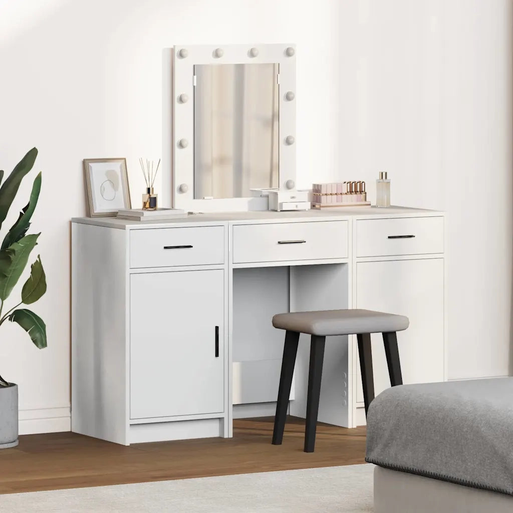 Toeletta | Tavolo da Trucco Bianco 50 x 41 x 135 cm Legno multistrato