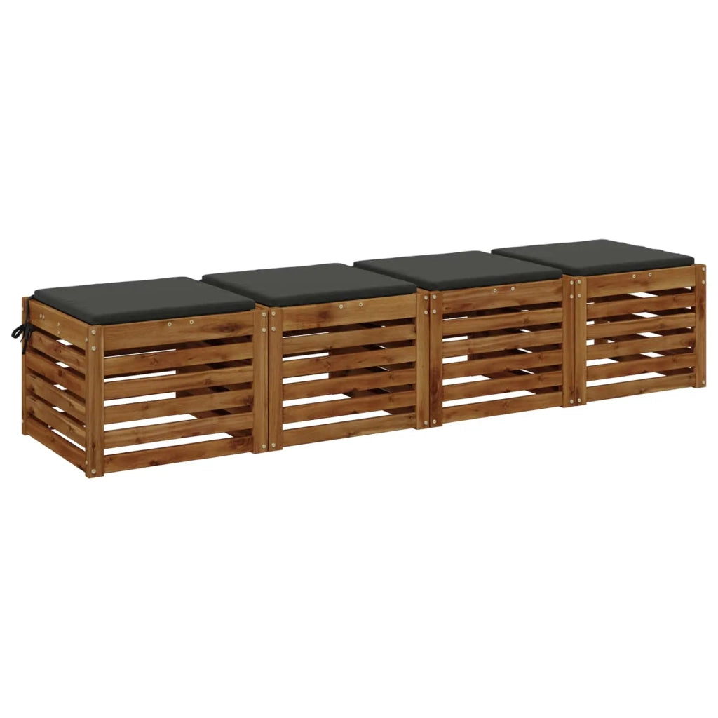Cuscini per Sedia in 4 Pezzi SOEST 4 pz 100% Poliestere 944510