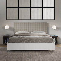 Letto Matrimoniale 160x200 cm Senza Rete Burmy Tortora