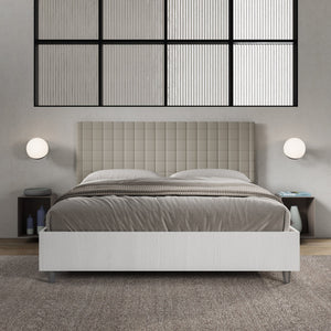 Letto Matrimoniale 160x200 cm Senza Rete Burmy Tortora