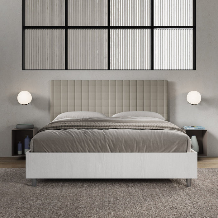 Letto Matrimoniale 160x200 cm Senza Rete Burmy Tortora