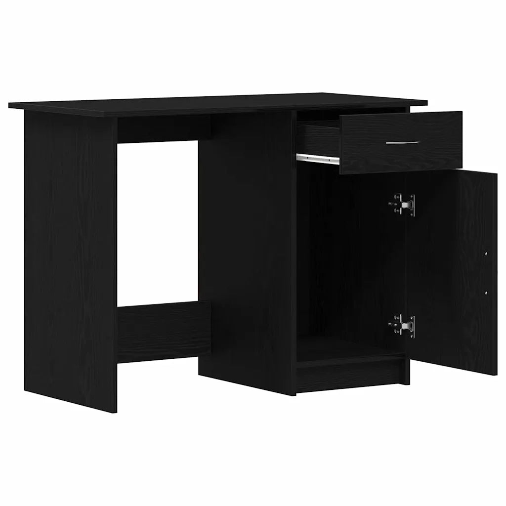 Scrivania Rovere Nero 100 x 50 x 76 cm Legno multistrato 862464
