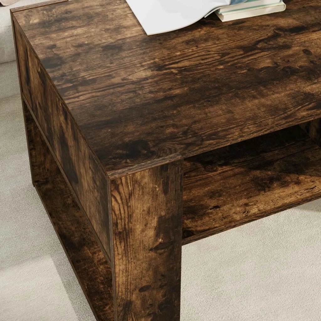Tavolino da salotto Rovere fumé 92 x 53 x 45 cm