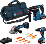 Kit Bosch 18V 0615A5007H GSB 18V-65 + GWS 18V-11 + GBH 18V-24 C+3 batterie 5.0Ah