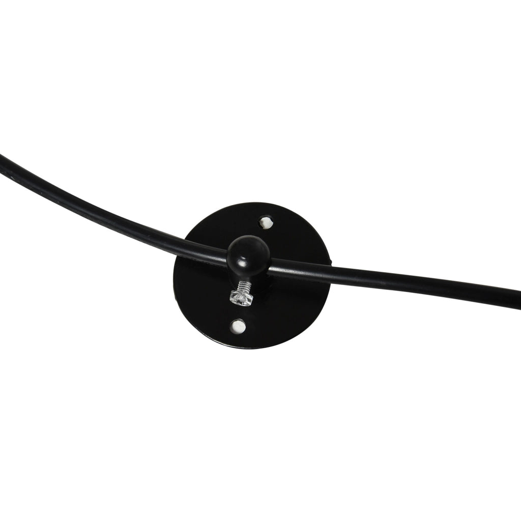 Easycomfort Lampadario Moderno a Sospensione Forma di Ragno, 6 Luci e Braccia Regolabili in Altezza, per Casa e Ufficio, Nero