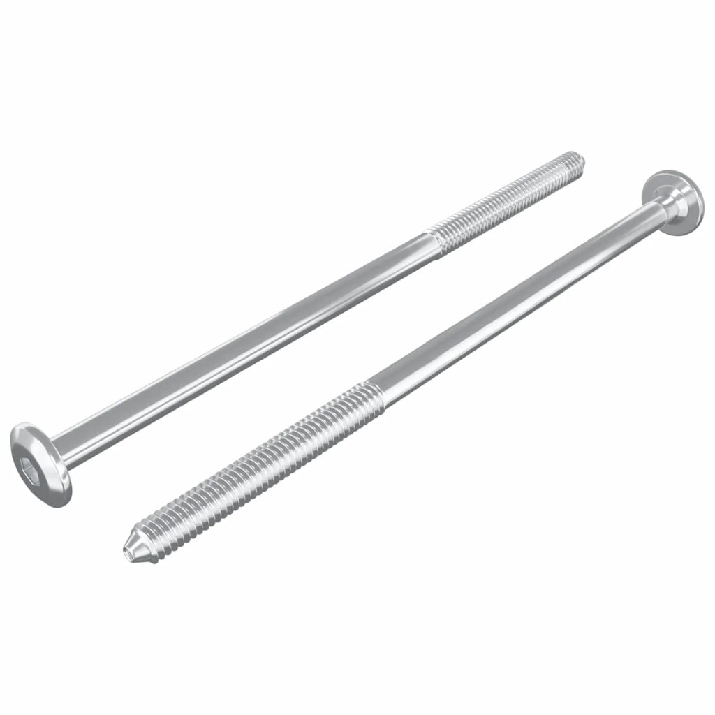 Viti per mobili 2 pz Argento M6 x 120 mm Acciaio CFW1304799