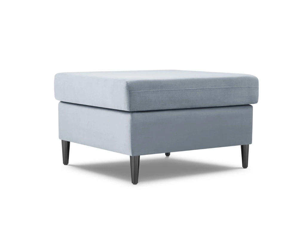 Cosmopolitan Design - Pouf "Kyoto" in velluto azzurro 