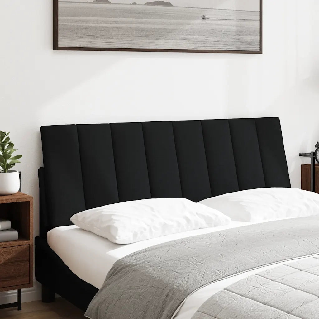 Cuscino Testiera Hanko Nero 140 cm in Tessuto CFW1583345