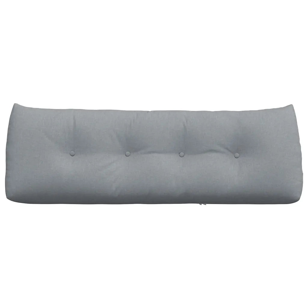 Cuscino per Schiena Grigio chiaro 140 x 24 x 50 cm Tessuto